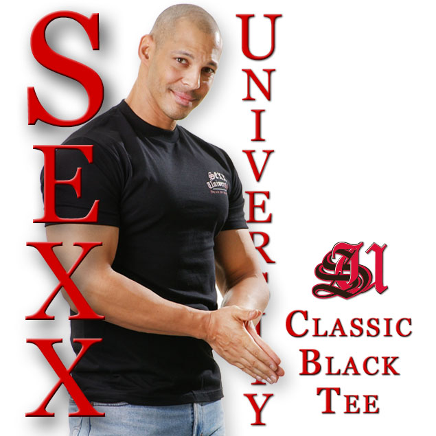 Black Tee Shirt | Sexx University | Slick, crisp & black. Say I'm from
